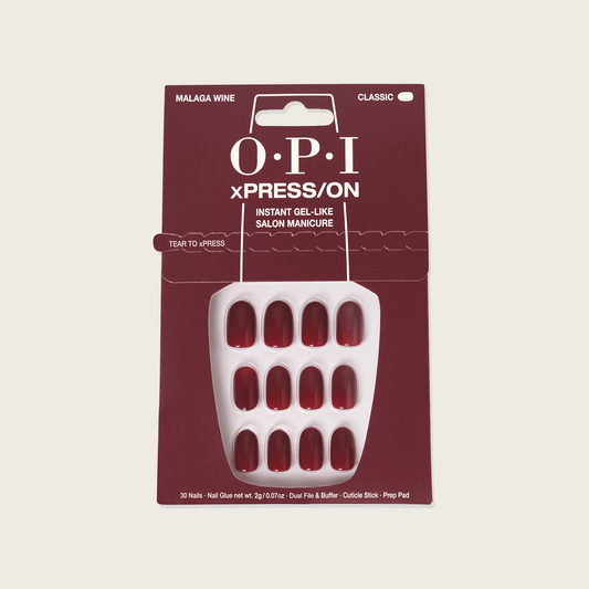 OPI xPRESS/ON Reusable Press-On Nails – Gel Effect Malaga Wine ANL87S