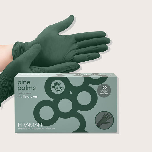 Gants en nitrile Pine Palms moyen 100/bte