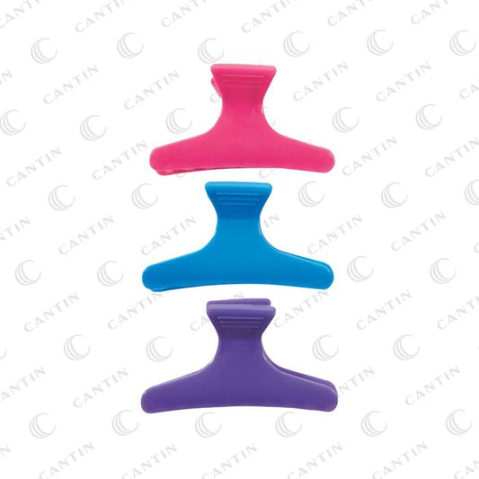 HAIR CLIPS 3" 12/BOX — salon sectioning clips, on a plain white background