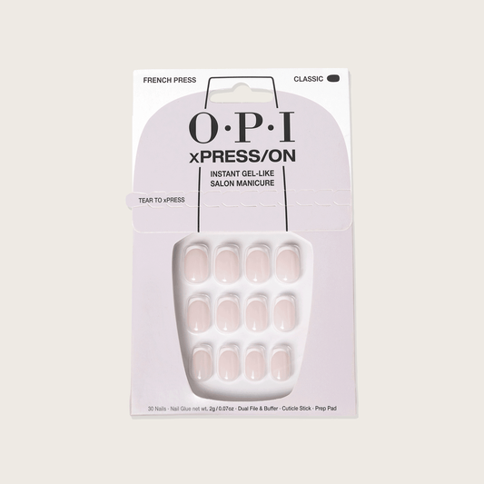 OPI xPRESS/ON Reusable Press-On Nails – French Press Gel Effect AN025S