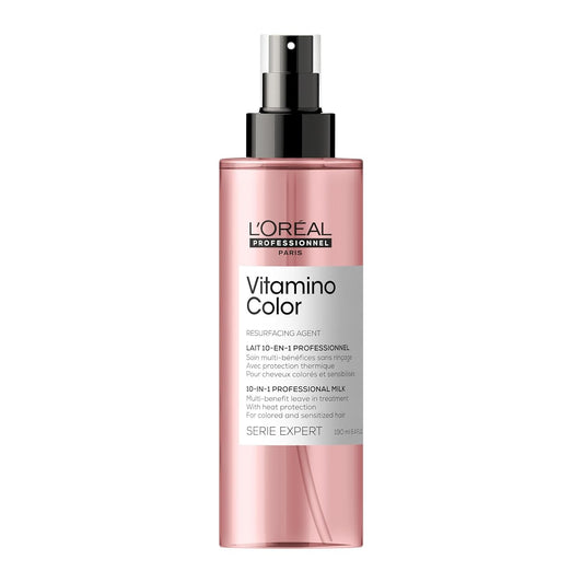 L’Oréal Professionnel Vitamino Color 10-in-1 Multi-Benefit Spray – Leave-In Protection for Color-Treated Hair (190ml)