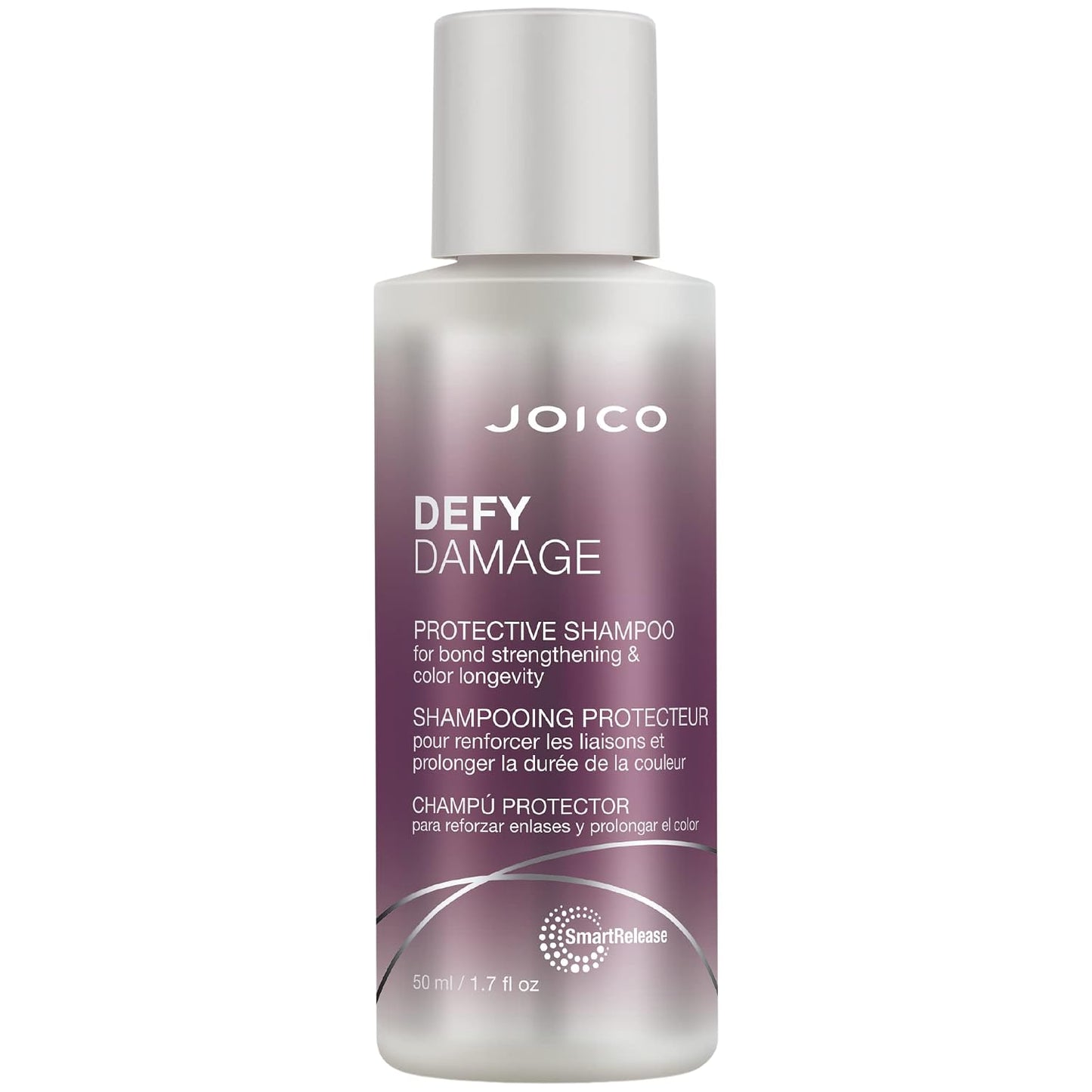 Joico Defy Damage Protective Shampoo — 50 ml travel-size bottle, front label, plain white background