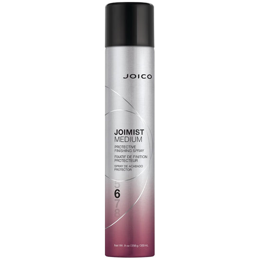 Joico JoiMist Medium Finishing Spray — 300 ml aerosol can, front label, hold level 6, plain white background