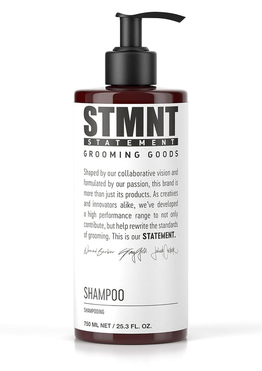 STMNT Shampoo 300ml — 750 ml pump bottle, front label