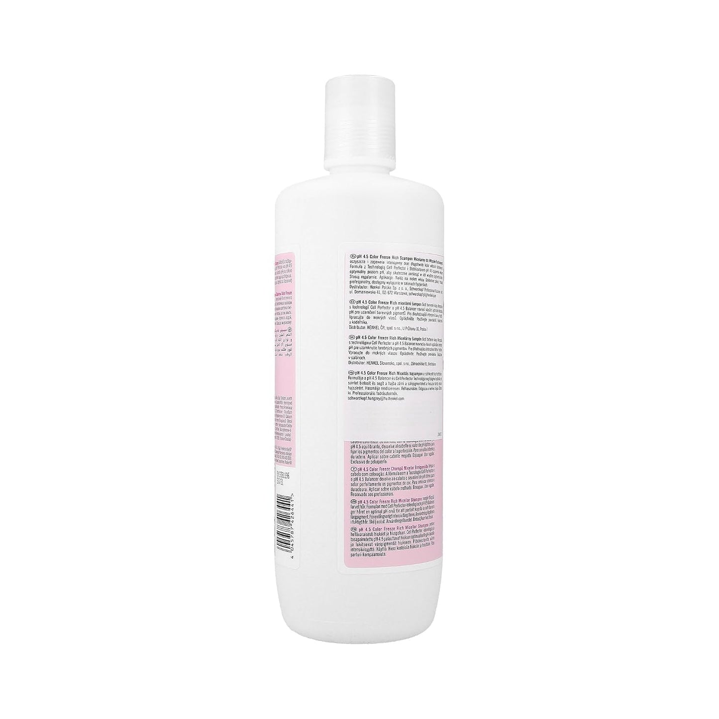 Bonacure Color Freeze Shampoo — 1 L bottle back label