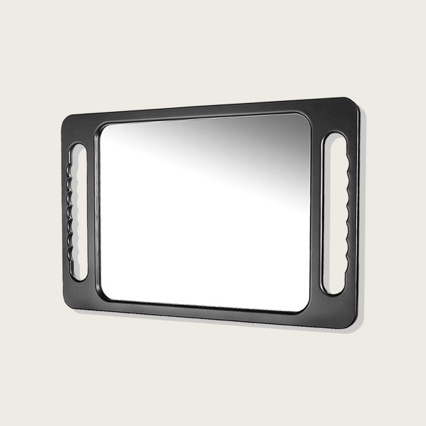 Miroir à main cadre noir#0556C