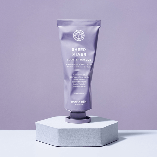 Maria Nila Booster Mask Sheer Silver for Vibrant Blonde and Gray Hair