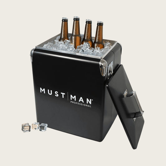 Must Man Professional Matte Black Retro Cooler Box – 48-Hour Double-Wall Insulation