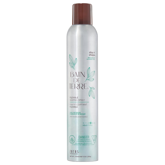 Bain de Terre Stay N' Shape Flexible Shaping Spray — current-livery front packshot, plain white background
