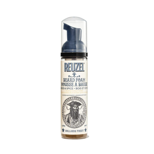 Reuzel Wood & Spice Beard Foam 70ml - Cleanse and Condition