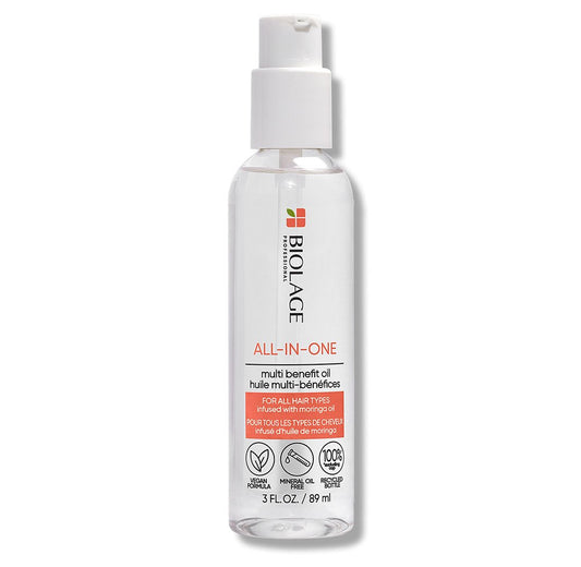 Biolage All-In-One Multi-Benefit Oil – Lightweight, Frizz Control, Shine Enhancing, Vegan 89ml