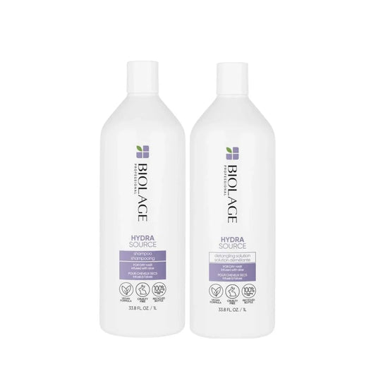 Biolage Hydra Source Shampoo & Detangling Solution Duo for Dry Hair, Paraben-Free | Biolage | ProHair.ca