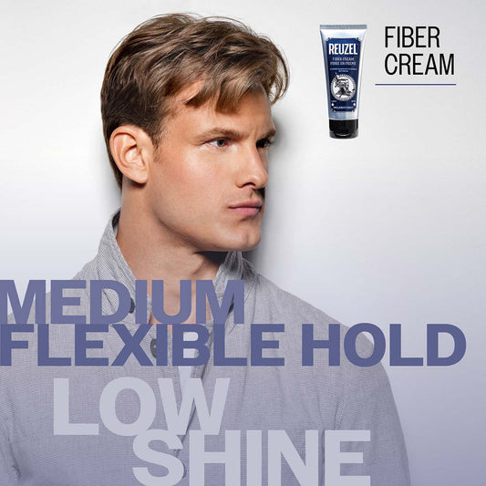 Reuzel Fiber Cream 100ml - Pliable Hold with a Natural Finish