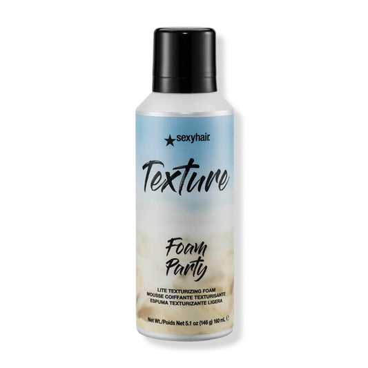 SexyHair Foam Party Lite Texturizing Foam Spray for Beachy Texture 160 ml