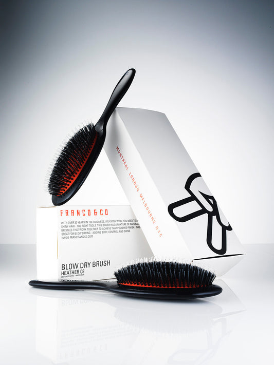 Reuzel x Franco & Co Cushion Blow-Dry Brush – clean manufacturer image, Large Black