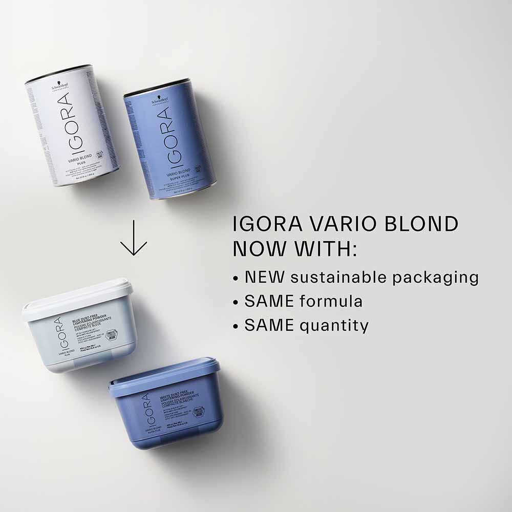 Schwarzkopf Igora Vario Blond Plus Blue Bleach Dust Free Lightening Powder