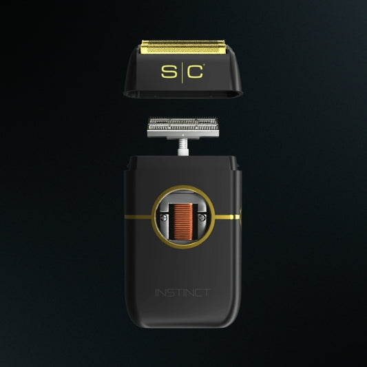StyleCraft Gold Titanium Double Foil & Echo Cutters for the Instinct Shaver – Professional
