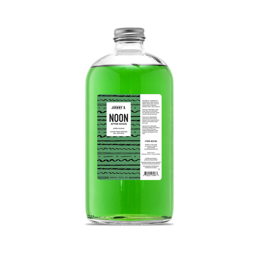 Johnny B After Shave Noon — current 32 oz glass bottle, front label, white background