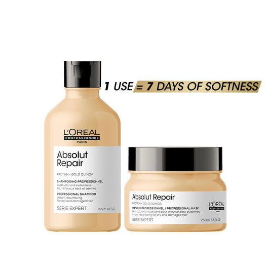L’Oréal Professionnel Absolut Repair Shampoo & Mask Duo – Intensive Repair System for Damaged Hair