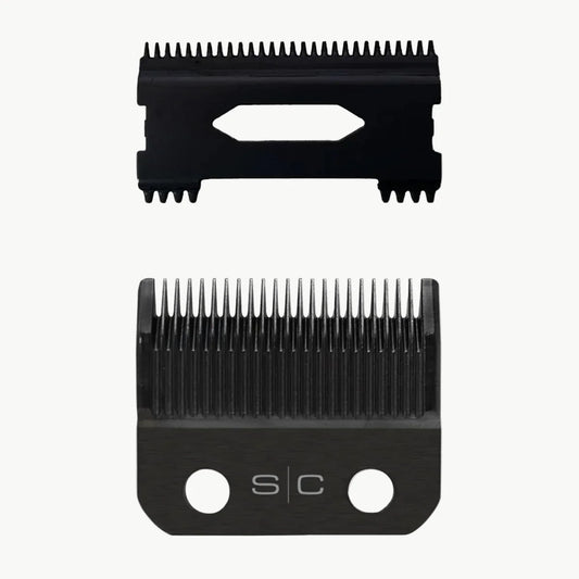 StyleCraft Black DLC Taper Clipper Blade and Shallow Tooth 2.0 Cutter – Professional