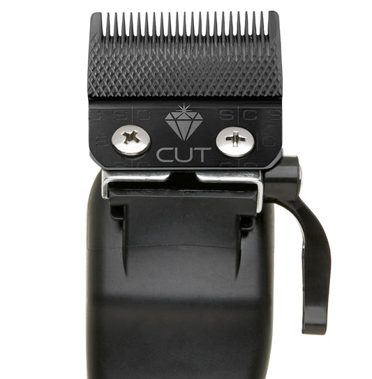 StyleCraft Black DLC Diamond Cut Clipper Blade & Shallow Tooth 2.0 Cutter – Professional