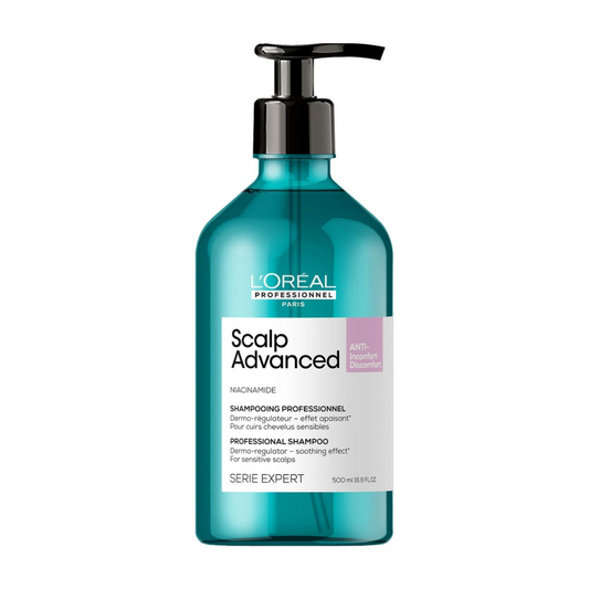 L'Oréal Professionnel Scalp Advanced Cosmic Collection Set — the 500 ml anti-discomfort dermo-regulator shampoo included in the box