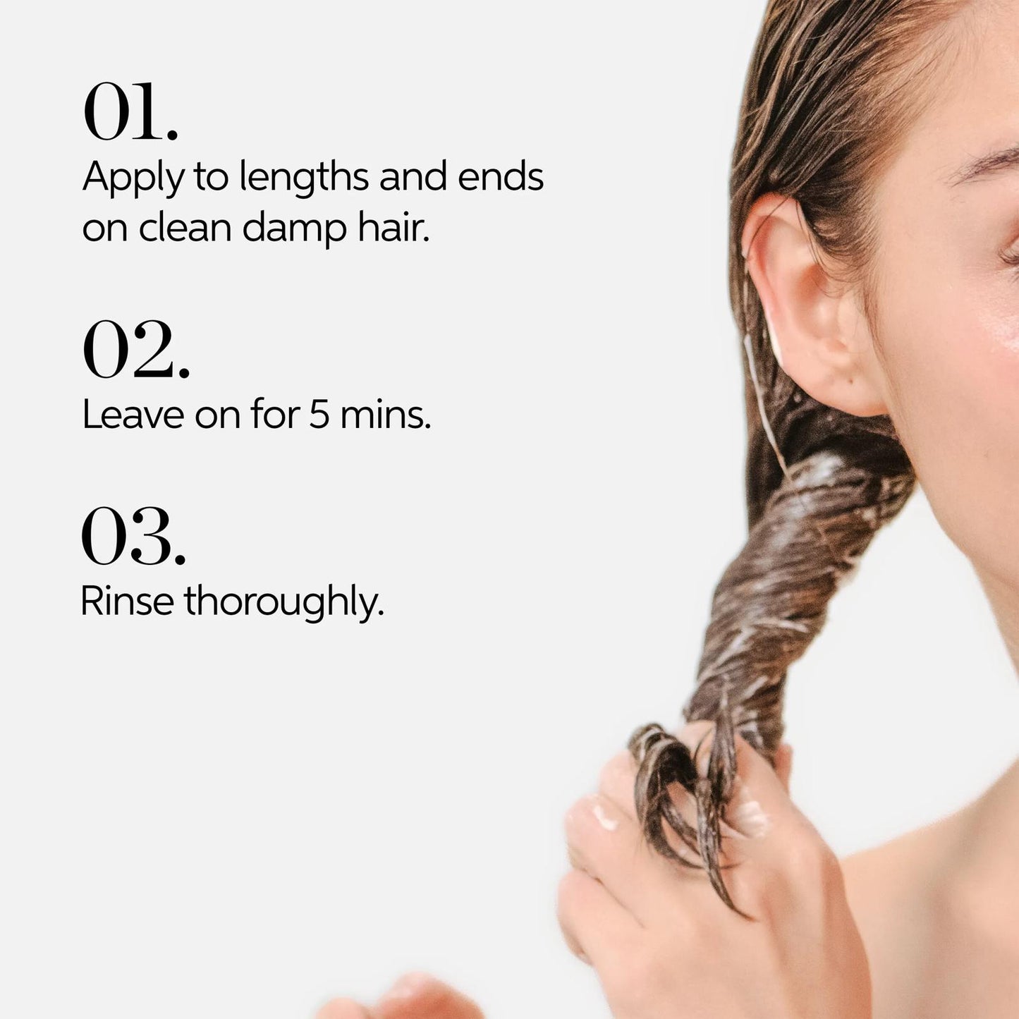 How to use Wella Elements Renewing Mask: apply to lengths and ends, leave 5 minutes, rinse