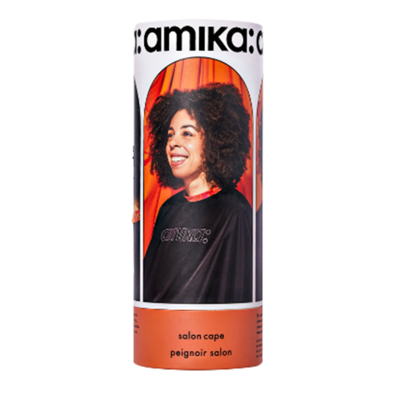 Amika Salon Cape – Lightweight, Water-Resistant, Adjustable Snap Closure (65" x 57")