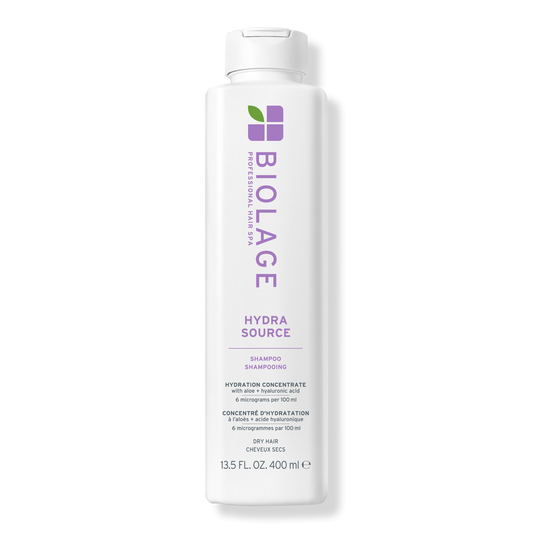 Biolage HydraSource Shampoo 400 ml — white bottle, front label, plain background