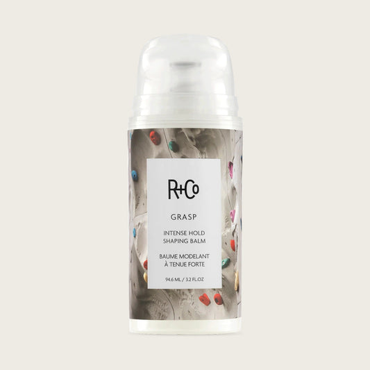 R+Co Grasp Strong Hold Styling Balm for a Sleek Finish