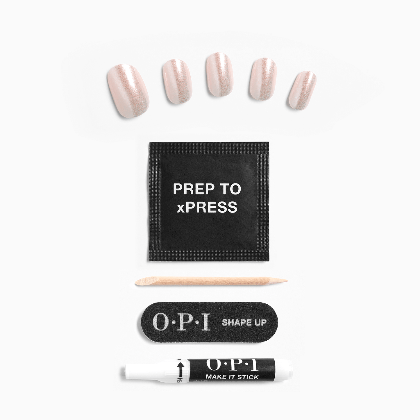 OPI xPRESS/ON Throw Me a Kiss (ANSH2S) – Iridescent Pink Press-On Nails
