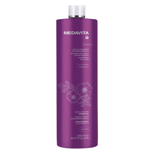 LUXVIVA COLOR CARE - PROFESSIONAL Anti Yellow Blonde Enhancer Shampoo 1 1250ml