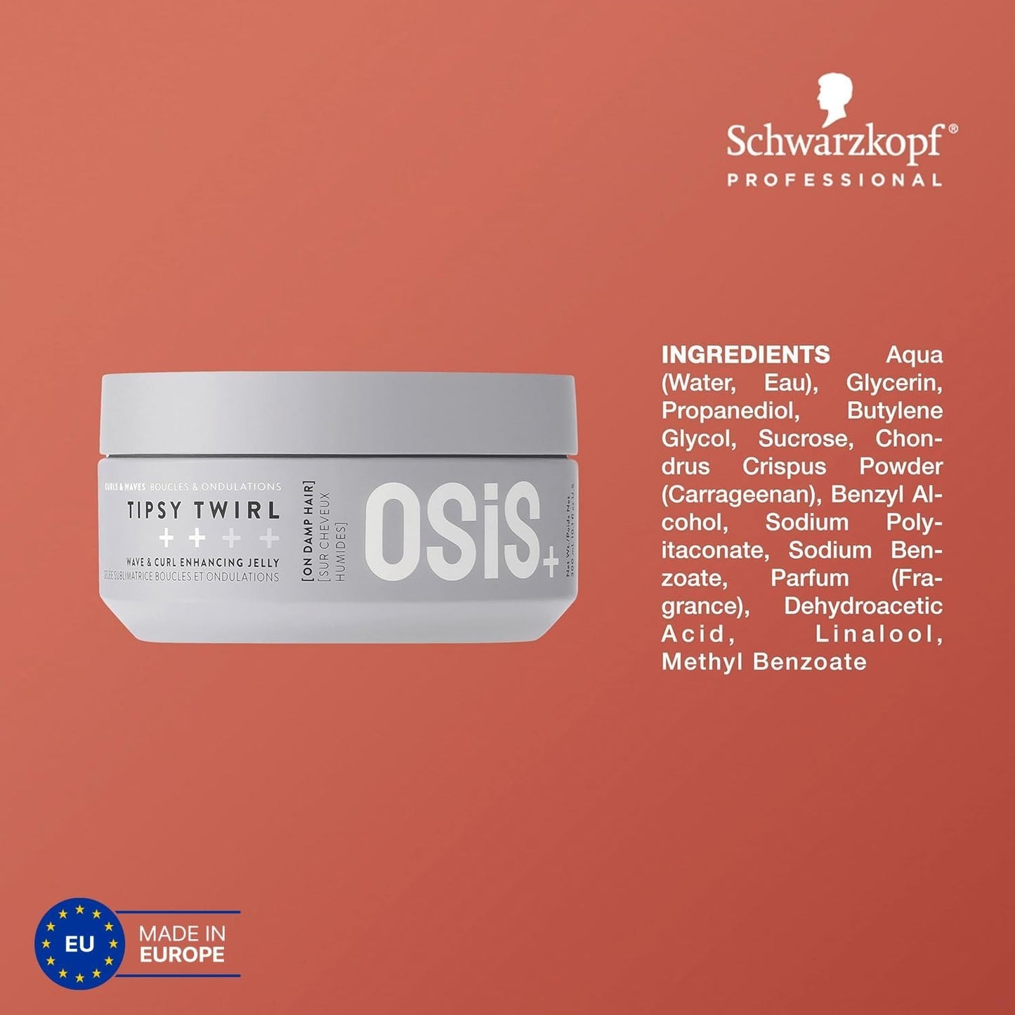 OSiS+ Tipsy Twirl – 300ml Curl Jelly for Lightweight Hold & Frizz-Free Definition