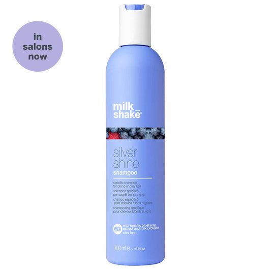 milk_shake Silver Shine Shampoo – Anti-Yellow Brightening for Blonde & Grey Hair