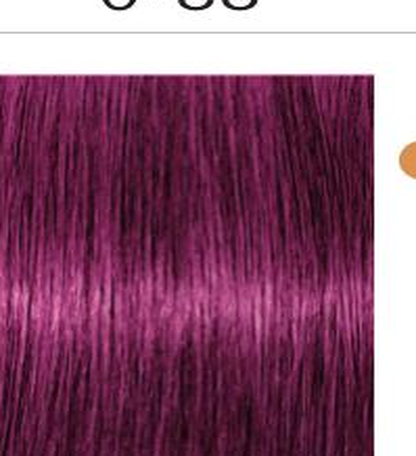 Schwarzkopf IGORA Royal Permanent Hair Colour — shade 0-89 Red Violet Concentrate on a hair strand