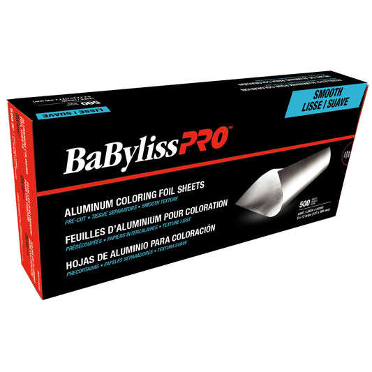 BaBylissPRO Aluminum Coloring Foil, 500 Sheets smooth light
