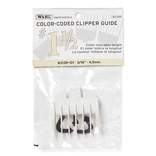 Wahl Professional Color Coded Comb Attachment #3139-101 – White #11/2 – 3/16" (4.5mm)