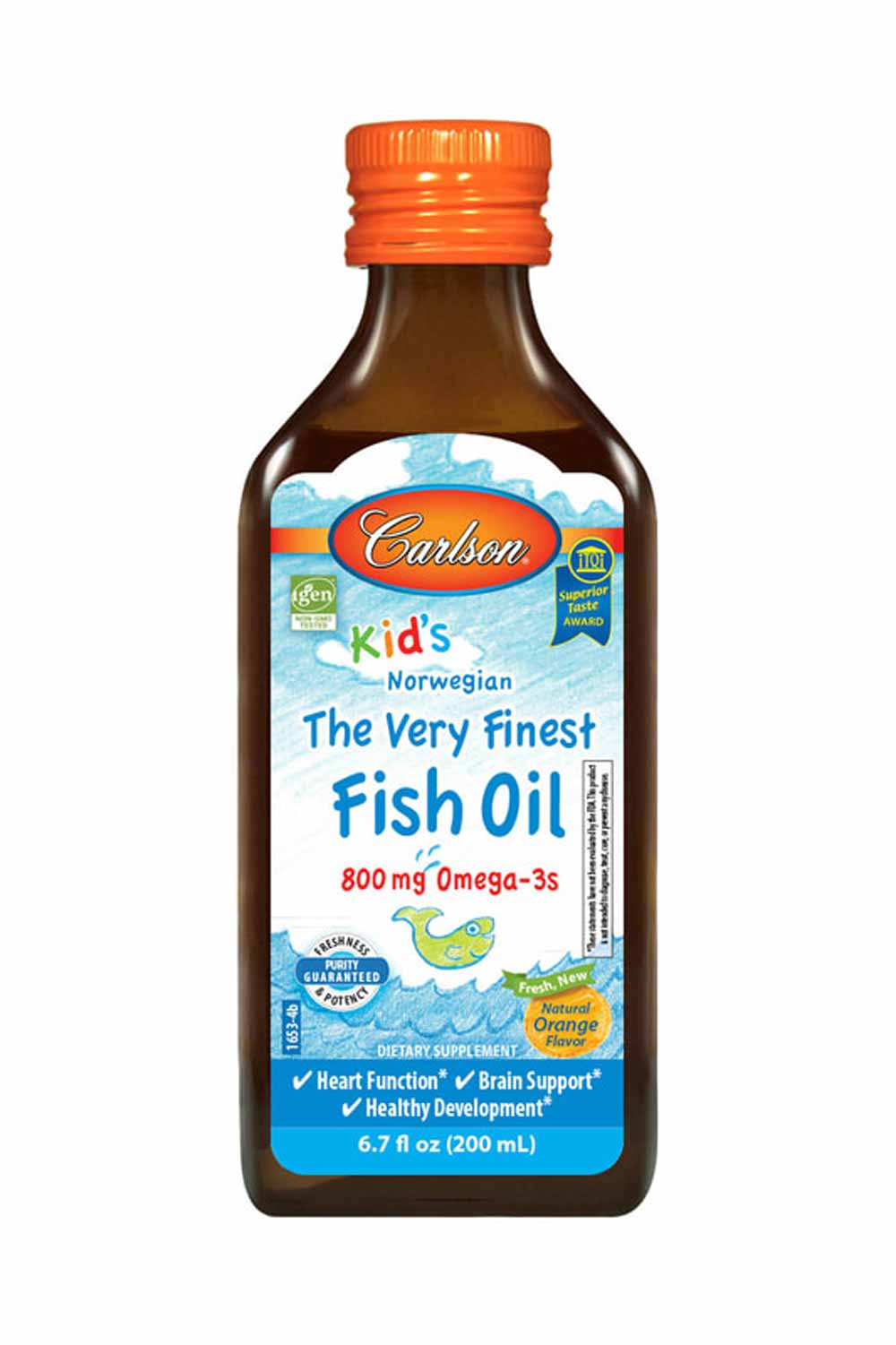 Carlson Labs for Kids Norwegian The Very Finest Fish Oil Orange Flavor - ProCare Outlet by Carlson Labs
