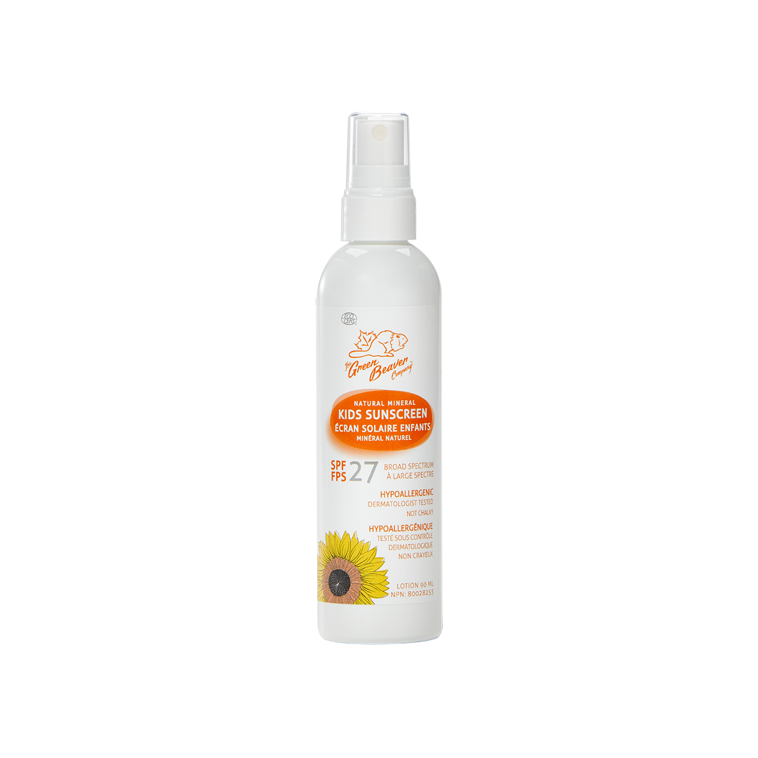 Mineral Sunscreen For KIDS - SPF 27 Spray 90ml - by Green Beaver |ProCare Outlet|