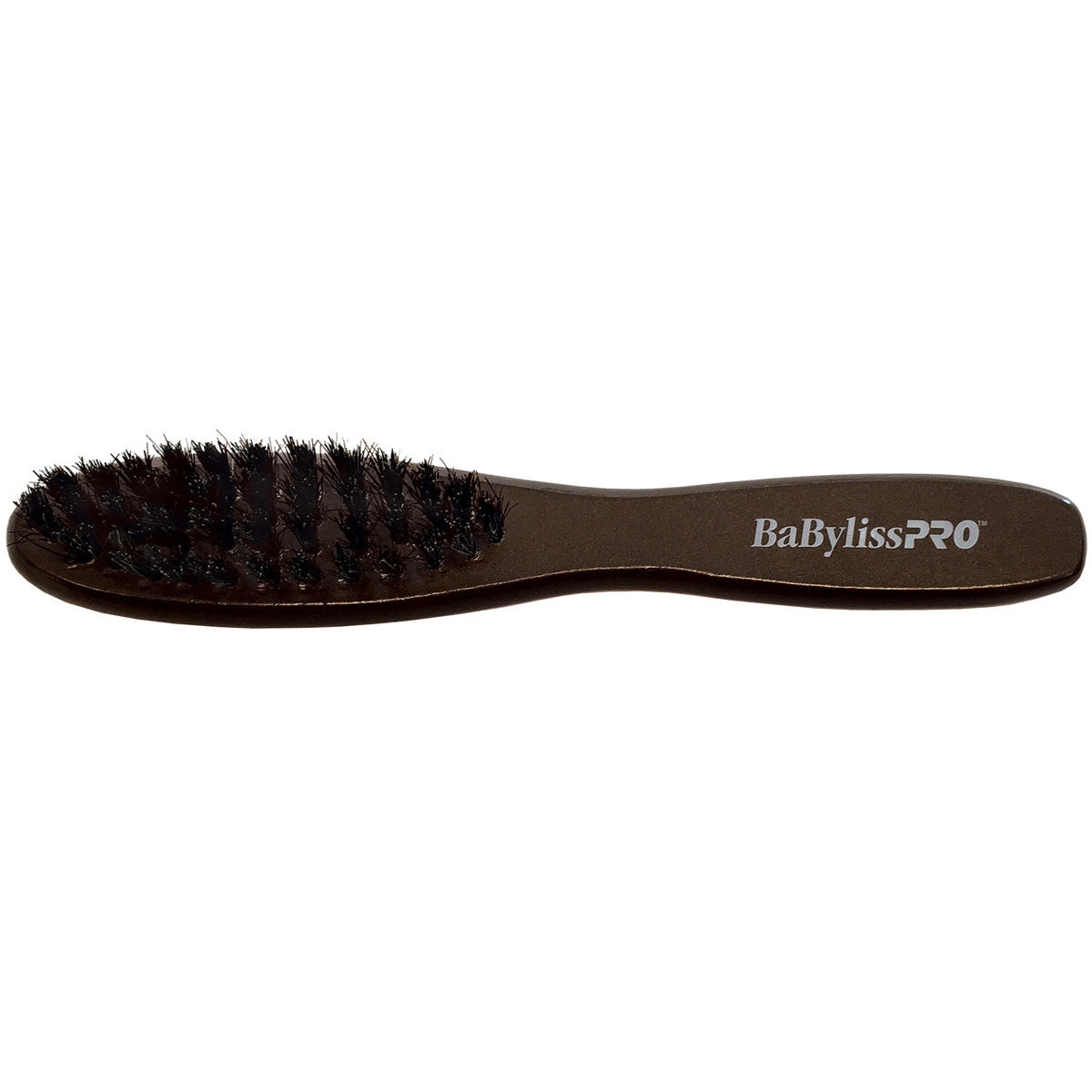 BABYLISS pro 4-row 6-1/2" beard brush with 100% soft natural boar bristles
