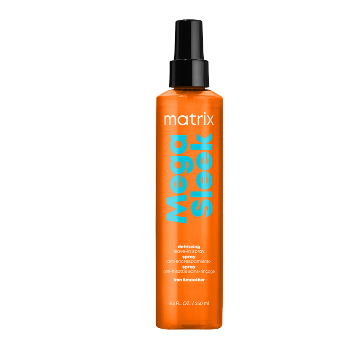 Matrix Total Results Mega Sleek Iron Smoother – Heat Protectant Spray for Frizz Control, 8.5oz