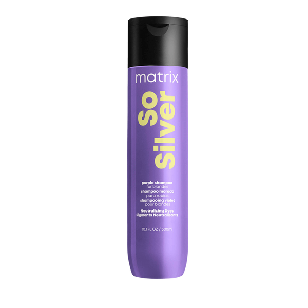 Matrix So Silver Purple Shampoo – Neutralizes Brass on Blonde, Grey & Silver Hair