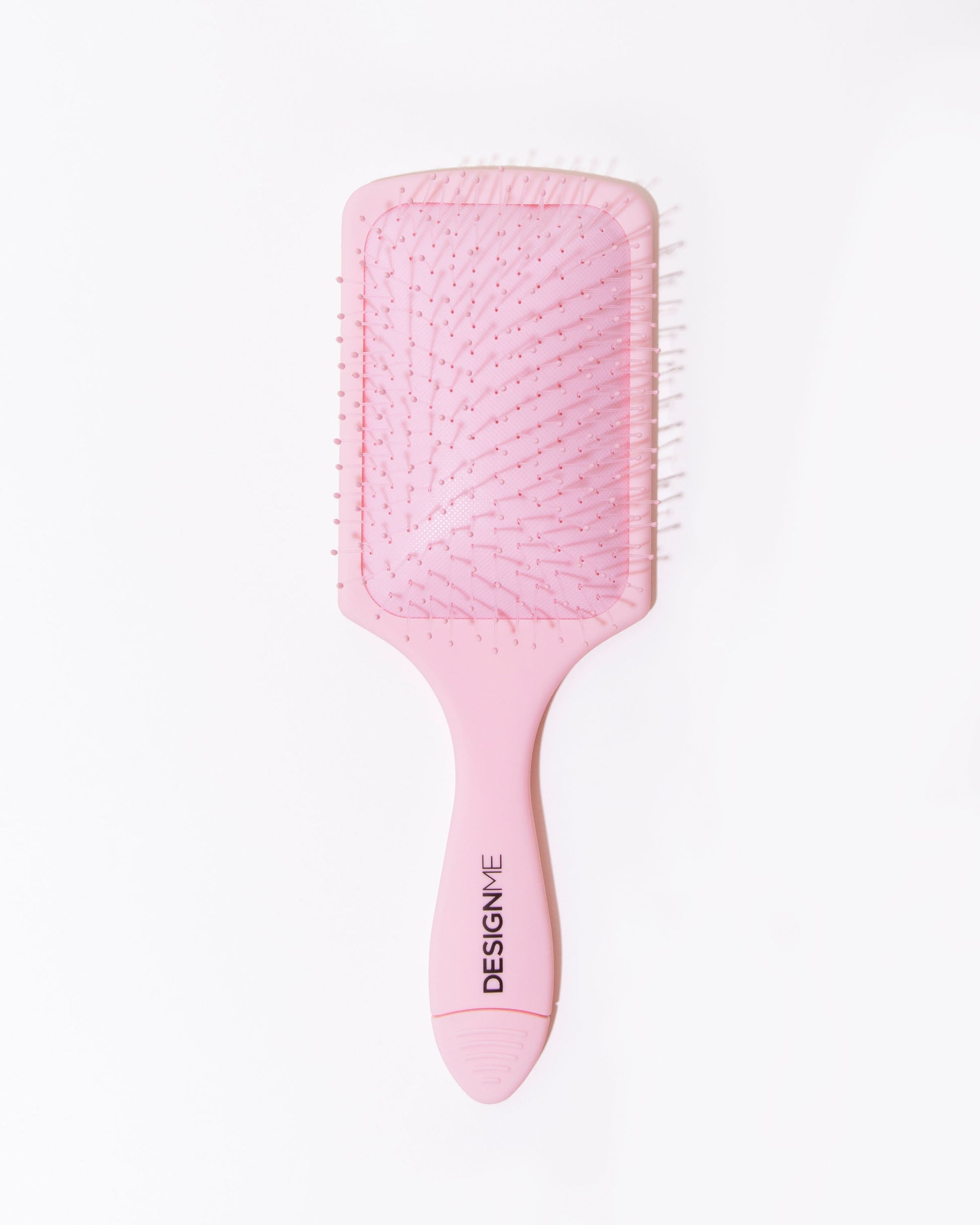 Design.Me Detangling Paddle Brush – Flexible Bristles with Built-In Bristle Cleaner