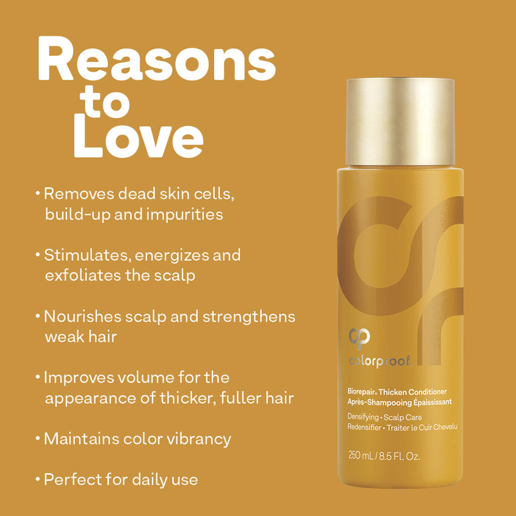 Colorproof Biorepair Thicken Conditioner formula and benefits