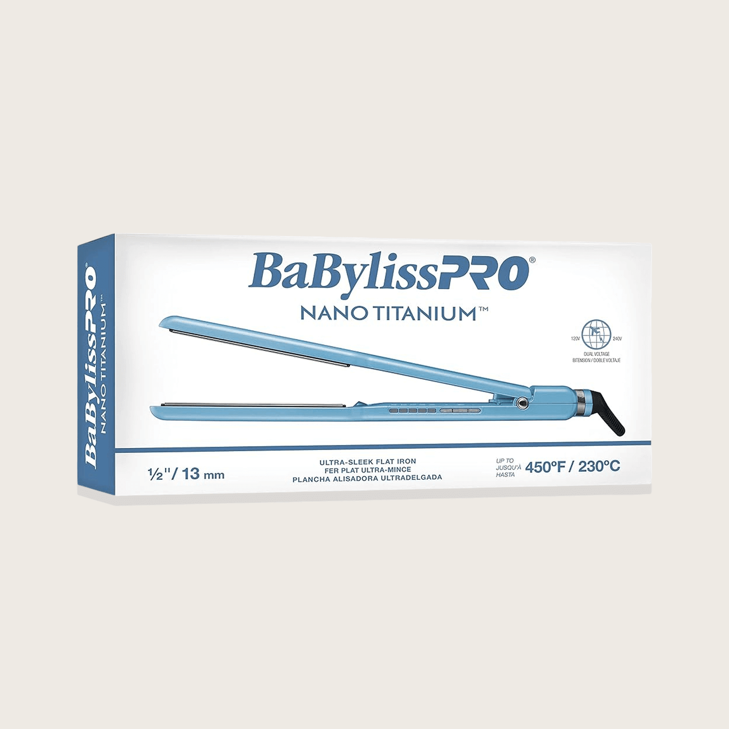 Babylisspro Nano Titanium Fer plat ionique ½ "