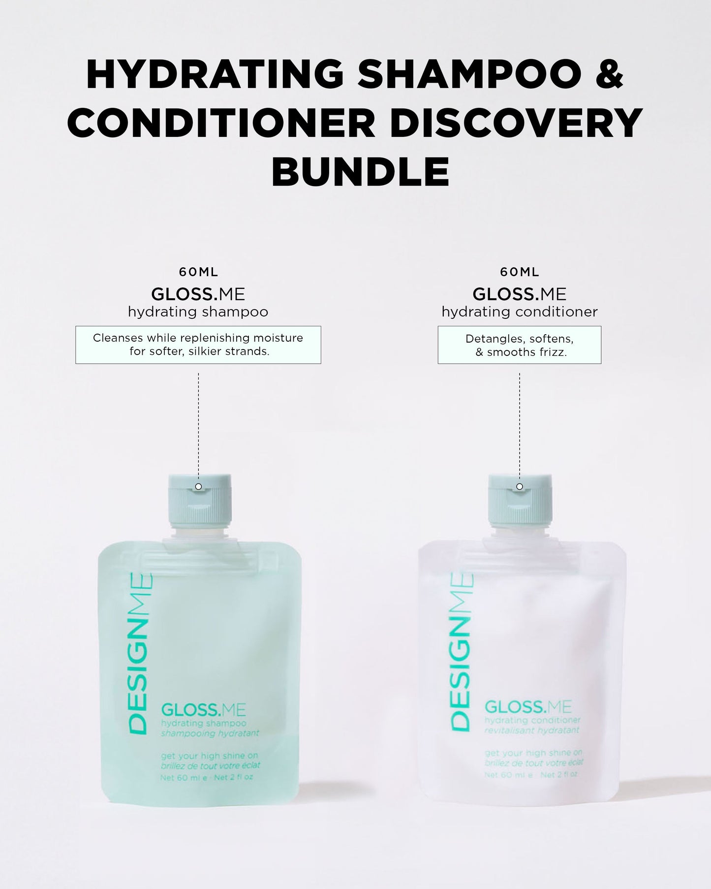 Design.Me Gloss.Me Shampoo & Conditioner Duo | 2 × 60ml