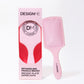 Design.Me Detangling Paddle Brush – Flexible Bristles with Built-In Bristle Cleaner