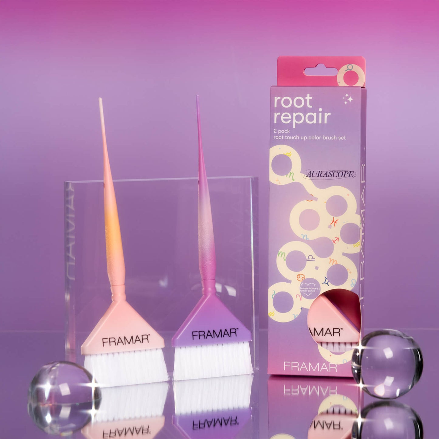 Framar Aurascope Root Repair Colour Brush Set – 2 Pack