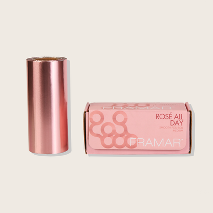 Rouleau aluminium lisse Rosé All Day – 320 pieds | Framar | ProHair.ca