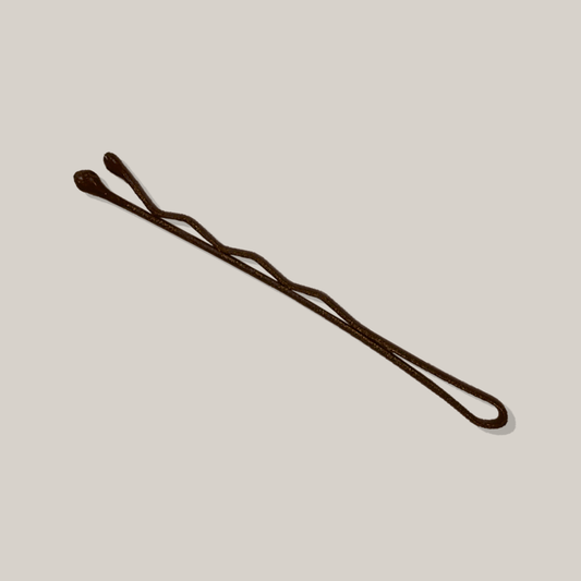 PINCES 2" (BOBBY PIN) TEXTUREES BRUN #BESBTEXBRUCC